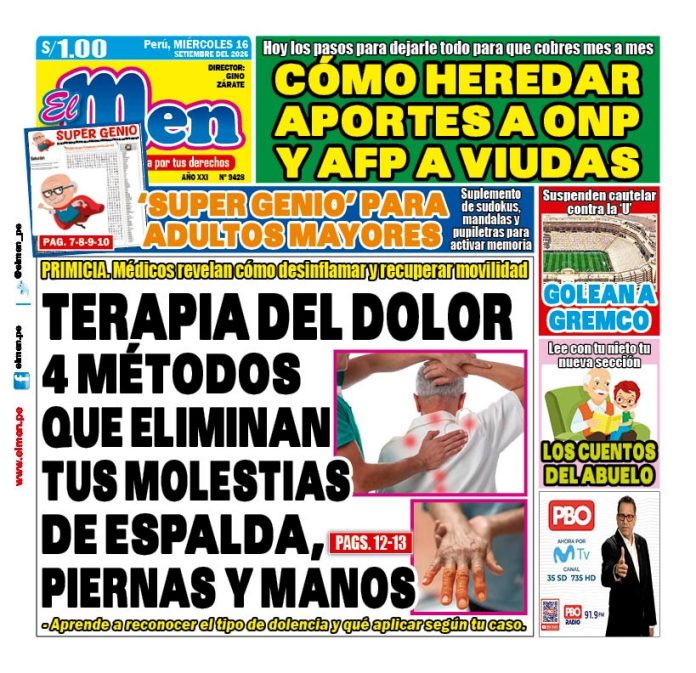 Portada Diario El Men (16/9/2026)