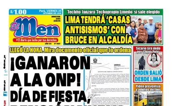 Portada Diario El Men (25/9/2026)