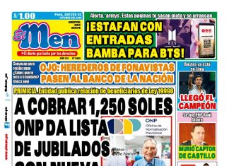 Portada Diario El Men (1/10/2026)