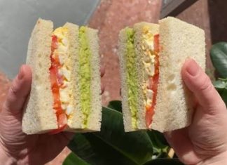 pastel frío de pollo