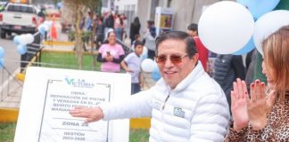 Inauguración de obras no pararán en La Victoria Alcalde de La Victoria, Rubén Cano Altez