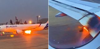 Avión de LATAM se incendia en pista del Jorge Chávez