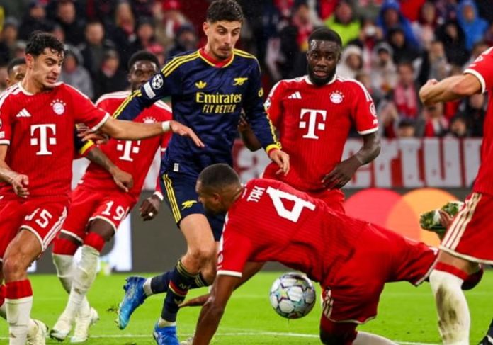 Bayern y Arsenal igualaron por 2-2