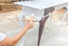 Cómo restaurar un mueble usando solo pintura de tiza Cómo restaurar un mueble usando solo pintura de tiza