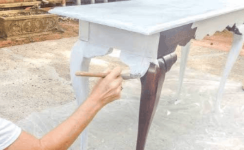 Cómo restaurar un mueble usando solo pintura de tiza