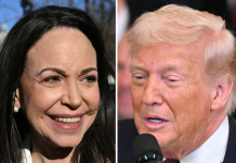 Donald Trump respalda regreso de María Corina Machado