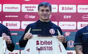 Bustos se volvió a vestir de crema Fabián Bustos