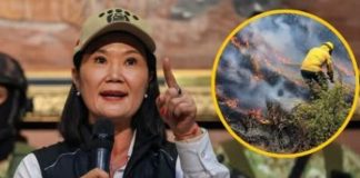 Keiko “Ya controlamos dos incendios” Keiko Fujimori