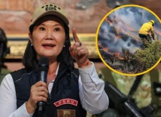 Keiko “Ya controlamos dos incendios” Keiko Fujimori