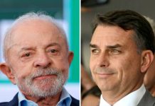 Luiz Inácio Lula da Silva y Flávio Bolsonaro