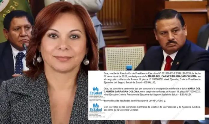 María del Carmen Barragán no es asesora de EsSalud