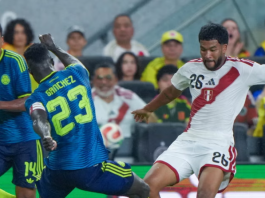 Perú cayó ante Colombia 2-0