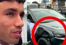 Said Palao choca su automóvil en Surco Said Palao choca su automóvil en Surco