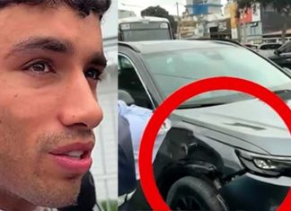Said Palao choca su automóvil en Surco