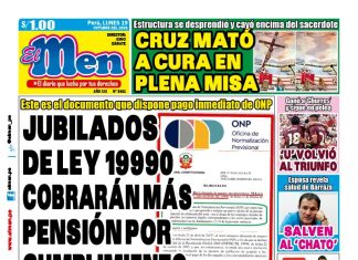 Portada Diario El Men (19/10/2026)