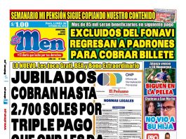 Portada Diario El Men (26/10/2026)